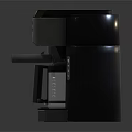 Modern Kitchen Coffee Machine Appliance With Control Panel And Glass Carafe Drip System