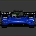 Blue And Black Walk Vaper Race Car With Aerodynamic Design And Rear Wing
