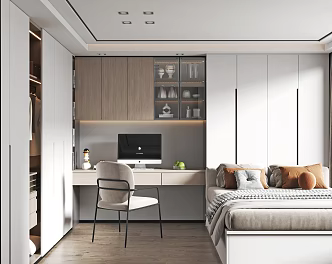 Modern Tatami Bedroom 3d model