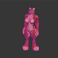 Anthropomorphic Tiger Character 3D Model With Striped Fur And Humanoid Form 3d model