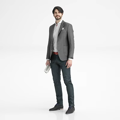 modern man 3d model