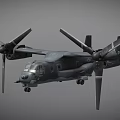 Military Fighter Jet Featuring Large Wings Twin Propeller Engines And Landing Gear