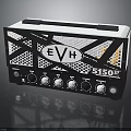 EVH 5150 III Guitar Amplifier Head With Black White Design And Control Knobs