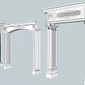 Various Styles Of Decorative Door Arches With Columns And Carved Details