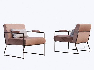 Italian single sofa 3d model