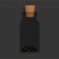 Clear Glass Bottle With Cork Stopper For Kitchen Storage And Daily Use
