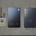 Modern Wall Mounted Household Gas Water Heaters With Digital Display And Control Panel