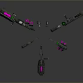 Science Fiction Firearms Next Generation Firearms Science Fiction Game Gun Game Firearms Game Gun Concept Gun Laser Gun 3d model