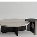 Cattelan round coffee table 3d model