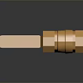 Golden Brass Valve With Lever Handle And Shiny Surface For Industrial Use