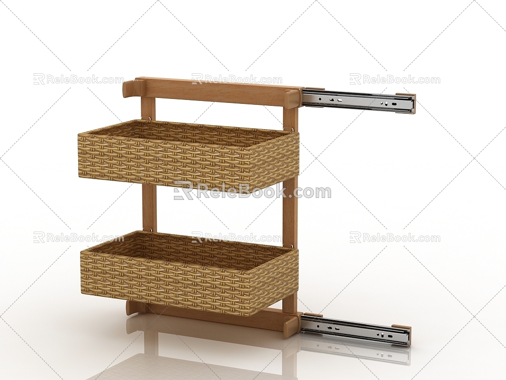 Modern Interior Storage Rack 3d model