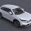 White Electric SUV With Modern Front Grille And Sleek Exterior Design