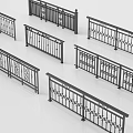 Ornate Iron Railings Featuring Decorative Patterns In Various Architectural Styles