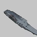 Admiral Kuznetsov aircraft carrier 3d model
