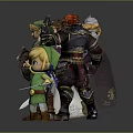 Legendary Zelda Game Characters Featuring Link Princess Zelda And Ganon In Classic Outfits