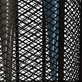 Black Metal Mesh Storage Rack For Umbrella Storage In Corner Near Doorway With Sturdy Design