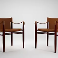 Modern Dining Table Set With Wooden Tabletop And Metal Frame Brown Chairs