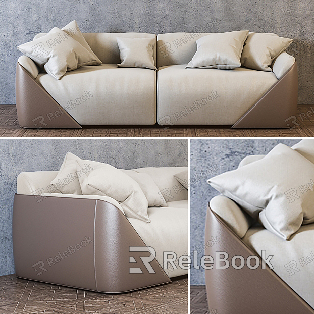 Modern double sofa model