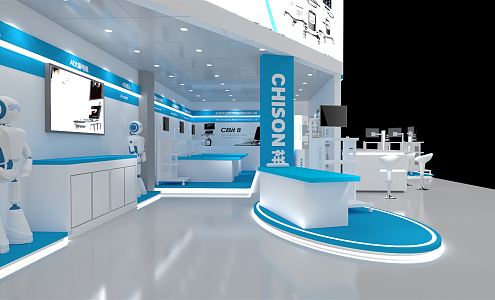 Modern Exhibition Booth 3d model