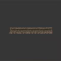 Modern Roof Tile Design with Textured Brown Surface and Structural Grooves for Contemporary Building