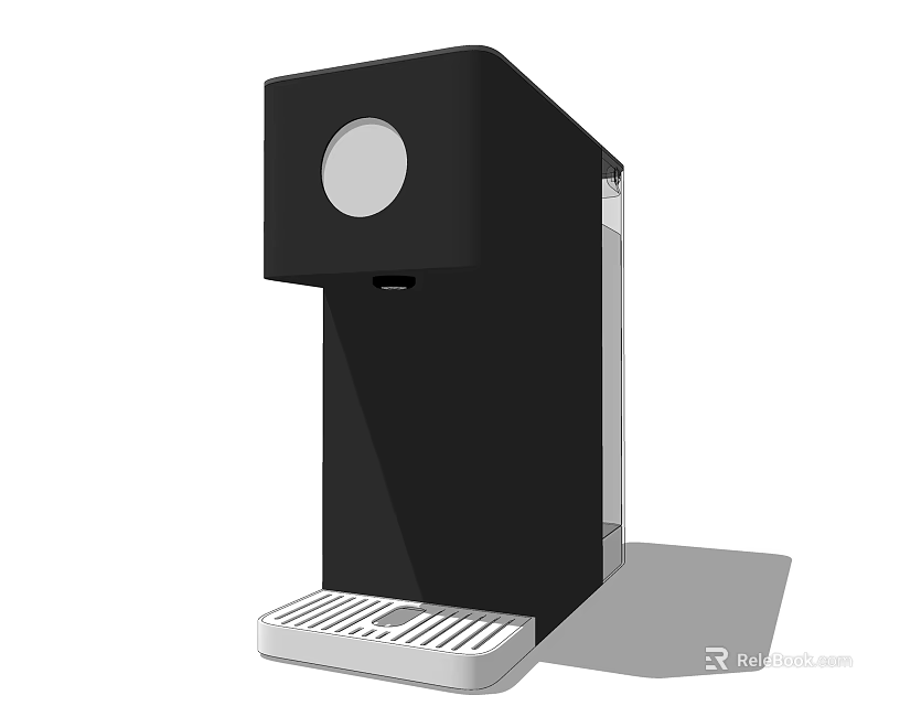 Modern Black Water Dispenser With Compact Design And Efficient Water Outlet 3d model 