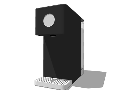 Modern Black Water Dispenser With Compact Design And Efficient Water Outlet 3d model