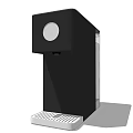 Modern Black Water Dispenser With Compact Design And Efficient Water Outlet 3d model