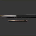 Sleek Fountain Pen as Essential Living Supply with Hexagonal Base and Elegant Design