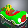 Green Toy Car With Colorful Gift Boxes On Top For Festive