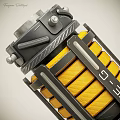 Tactical Hand Grenades With Red HE G And Yellow Smoke G Design