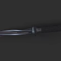 Modern Tactical Weapon Sharp Stainless Steel Blade With Textured Grip Handle 3d model