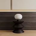 Corner corner a few small table lamp bedside side 3d model