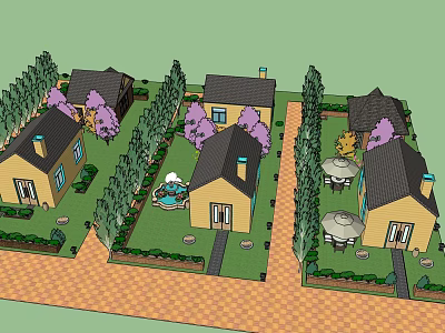 Modern Community Room 3d model Modern Community Room 3d model