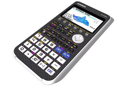 Casio Scientific Calculator With Graphic Display And Function Keys For Education 3d model