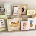 Modern picture frame ornaments combination 3d model
