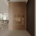 Modern Living Dining Room With Open Layout Floor to Ceiling Windows Sofa and Coffee Tables