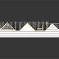 Wooden House Frame Structure With Interlaced Roof Design And Wooden Beams