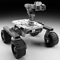Industrial Mobile Robot With Mechanical Arm And Large Off Road Wheels