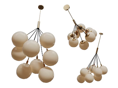 Modern Chandelier Art Chandelier Spherical Chandelier 3d model