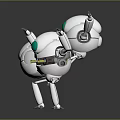 Robot Assistant Small Robot Butler Robot Butler Figure Game Figure 3d model