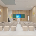 Modern Music Classroom Music 3d model