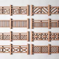 Different Types Of Wooden Fences With Various Grid And X Shaped Patterns
