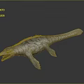 Realistic Prehistoric Marine Reptile Model With Gray Skin Open Mouth And Flippers