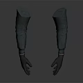 Detailed Hand Organ Hairy Gloves Featuring Soft Fur and Lifelike Appearance