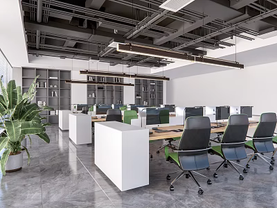 Office Public Office Space 3d model