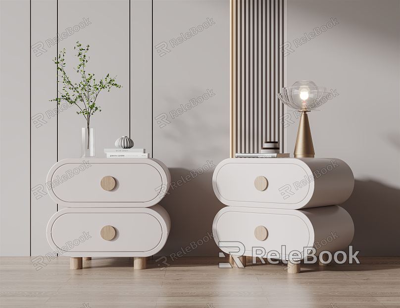 Modern bedside table model