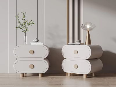 Modern bedside table 3d model
