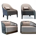 Modern single sofa 3d model