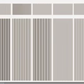 Diverse Wall Paneling Designs With Different Colors And Vertical Striped Patterns 3d model