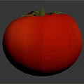 Fresh Red Tomato With Green Stem Smooth Surface And Round Shape For Daily Use